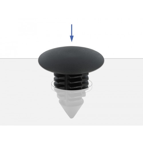Delock Fir tree clip black 10 pieces