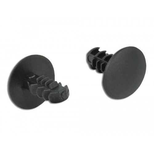 Delock Fir tree clip black 10 pieces