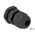 Delock Cable Gland PG7 10 pieces black