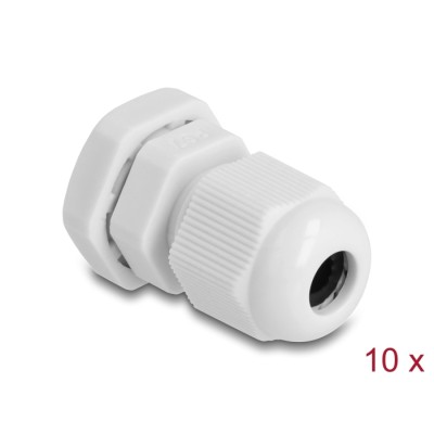 Delock Cable Gland PG7 10 pieces grey