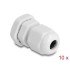 Delock Cable Gland PG7 10 pieces grey