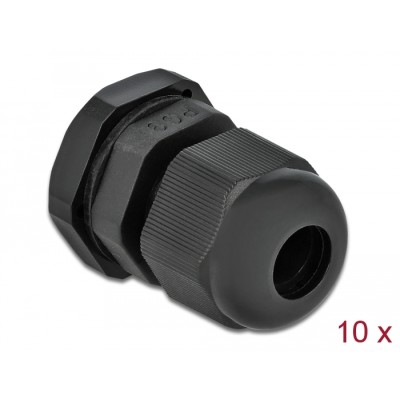 Delock Cable Gland PG9 10 pieces black