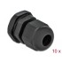 Delock Cable Gland PG9 10 pieces black