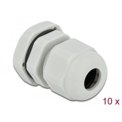 Delock Cable Gland PG9 10 pieces grey