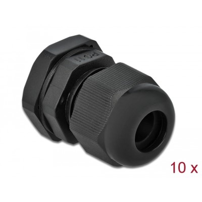 Delock Cable Gland PG11 10 pieces black