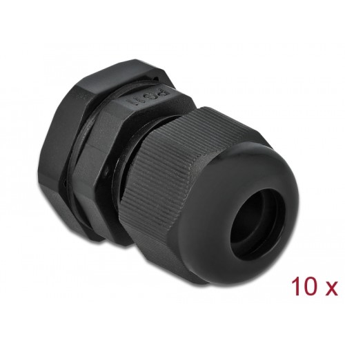 Delock Cable Gland PG11 10 pieces black