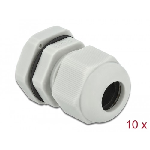 Delock Cable Gland PG11 10 pieces grey