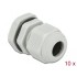Delock Cable Gland PG11 10 pieces grey