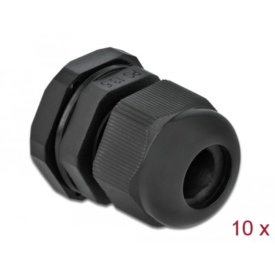 Delock Cable Gland PG13.5 10 pieces black