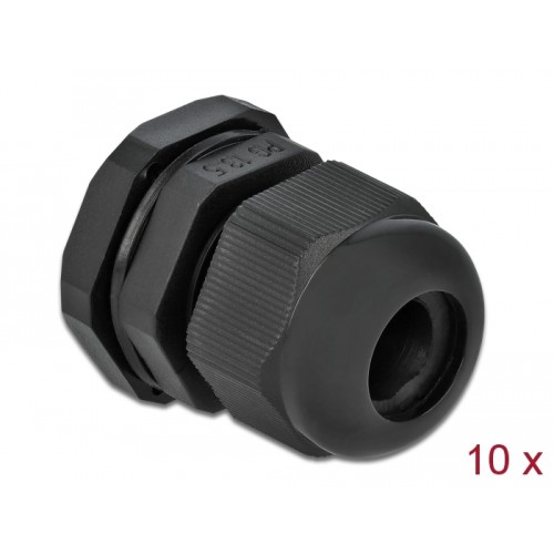 Delock Cable Gland PG13.5 10 pieces black