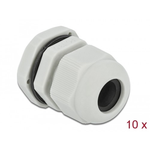 Delock Cable Gland PG13.5 10 pieces grey