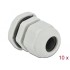 Delock Cable Gland PG13.5 10 pieces grey