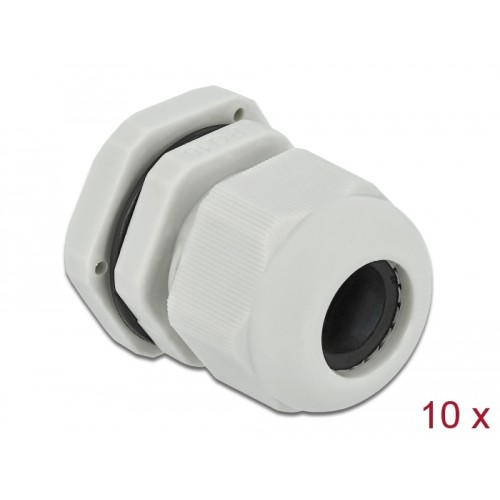 Delock Cable Gland PG16 10 pieces grey