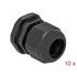 Delock Cable Gland PG19 10 pieces black