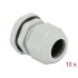 Delock Cable Gland PG19 10 pieces grey