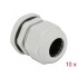 Delock Cable Gland PG21 10 pieces grey
