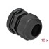 Delock Cable Gland PG25 10 pieces black