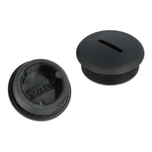 Delock Sealing Plug M32 x 1.5 black 10 pieces