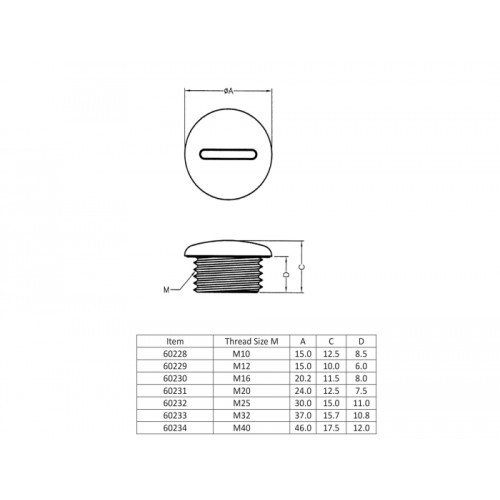 Delock Sealing Plug M40 x 1.5 black 10 pieces