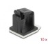 Delock Cable holder with locking clip self-adhesive black 10 pieces