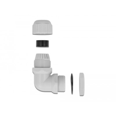 Delock Cable Gland 90° angled PG9 grey 2