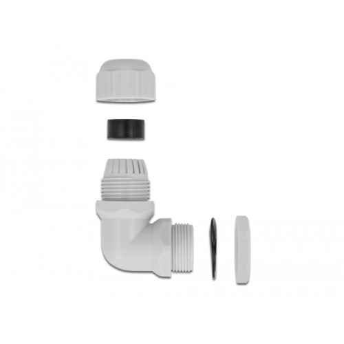 Delock Cable Gland 90° angled PG13.5 grey