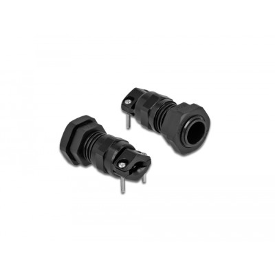 Delock Cable Gland PG9 with strain relief and bending protection black 2