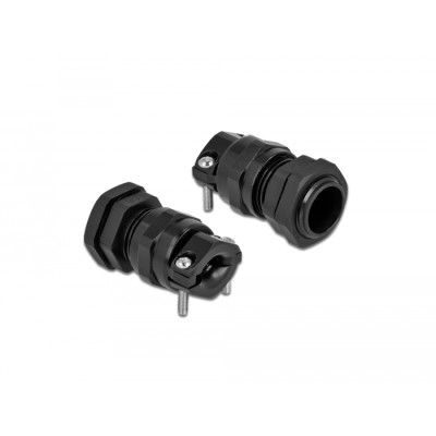 Delock Cable Gland PG11 with strain relief and bending protection black 2