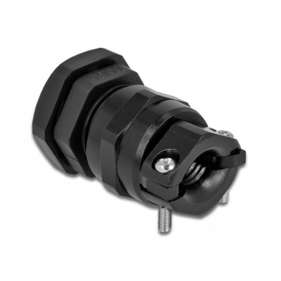 Delock Cable Gland PG13.5 with strain relief and bending protection black