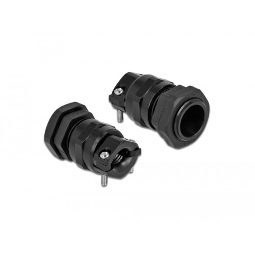 Delock Cable Gland PG13.5 with strain relief and bending protection black