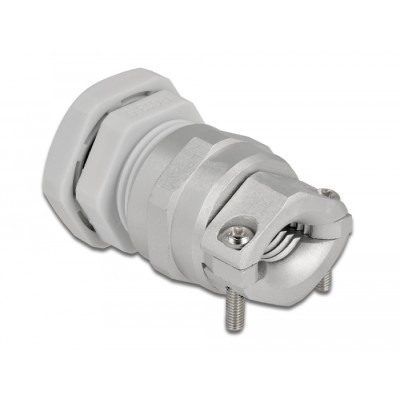 Delock Cable Gland PG13.5 with strain relief and bending protection grey