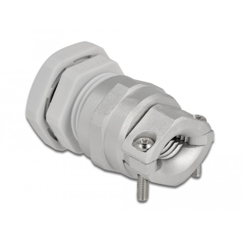 Delock Cable Gland PG13.5 with strain relief and bending protection grey