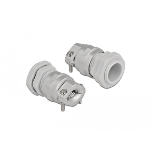 Delock Cable Gland PG13.5 with strain relief and bending protection grey