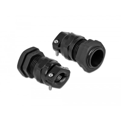 Delock Cable Gland PG16 with strain relief and bending protection black 2