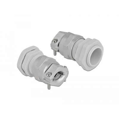 Delock Cable Gland PG16 with strain relief and bending protection grey 2