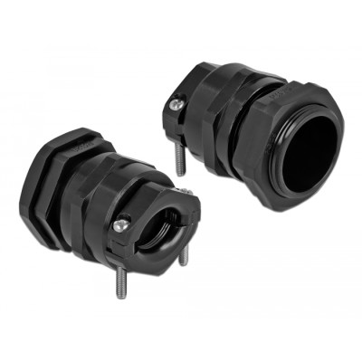 Delock Cable Gland PG29 with strain relief and bending protection black 2