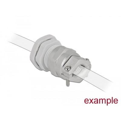 Delock Cable Gland PG29 with strain relief and bending protection grey 2