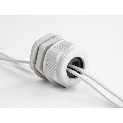 Delock Cable Gland PG16 for flat cable grey 2 pieces