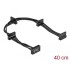 Delock Cable Power SATA 15 pin plug  4 x SATA 15 pin receptacle 40 cm black