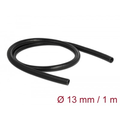 Delock Cable protection sleeve 1 m x 13 mm black