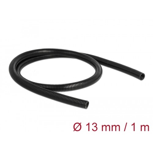 Delock Cable protection sleeve 1 m x 13 mm black
