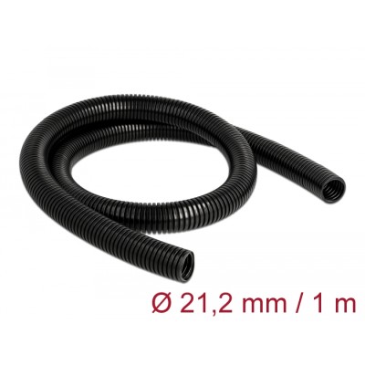 Delock Cable protection sleeve 1 m x 21.2 mm black