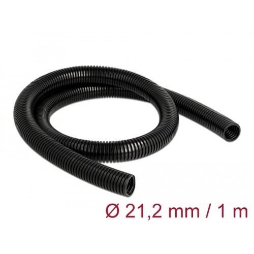 Delock Cable protection sleeve 1 m x 21.2 mm black