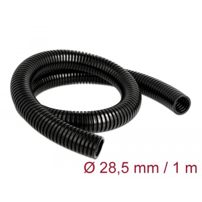 Delock Cable protection sleeve 1 m x 28.5 mm black