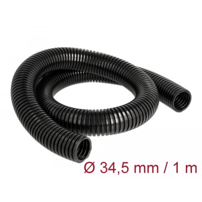 Delock Cable protection sleeve 1 m x 34.5 mm black