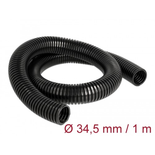 Delock Cable protection sleeve 1 m x 34.5 mm black