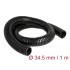 Delock Cable protection sleeve 1 m x 34.5 mm black