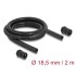Delock Cable protection sleeve 2 m x 18.5 mm with PG13.5 conduit fitting set black