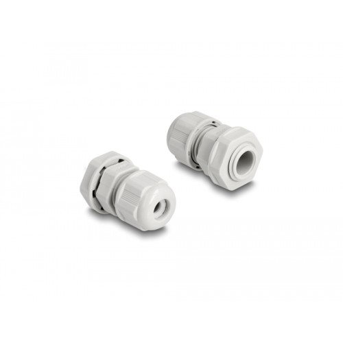 Delock EX Cable Gland M12 grey 2 pieces