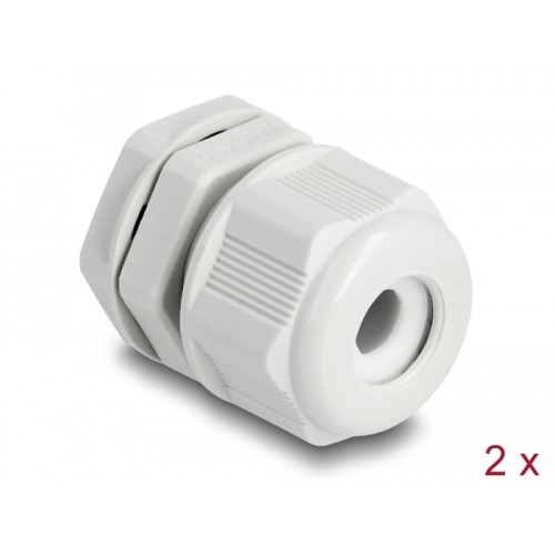 Delock EX Cable Gland M16 grey 2 pieces